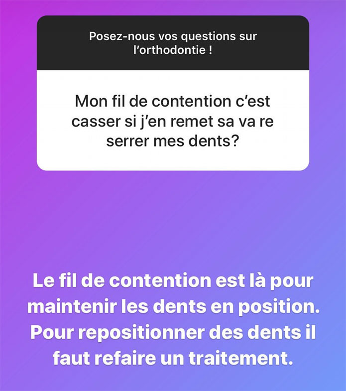 contention cassée, cela va-t-il resserrer les dents