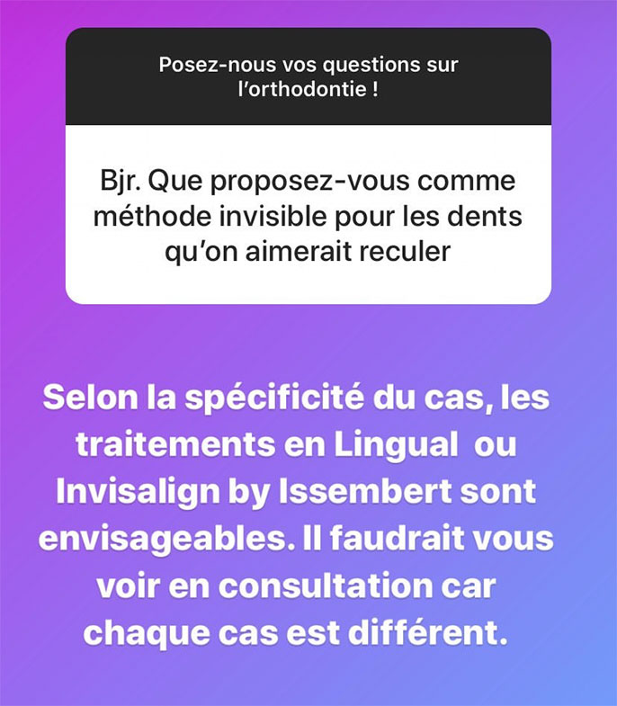 Quelle technique invisible pour reculer des dents